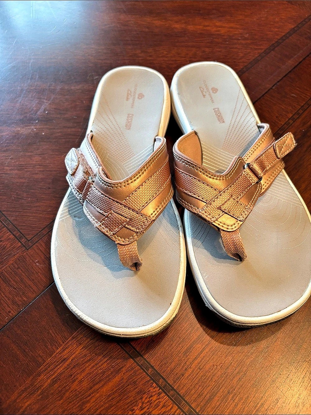 Clarks Breeze Sea Brown Strappy Sandals